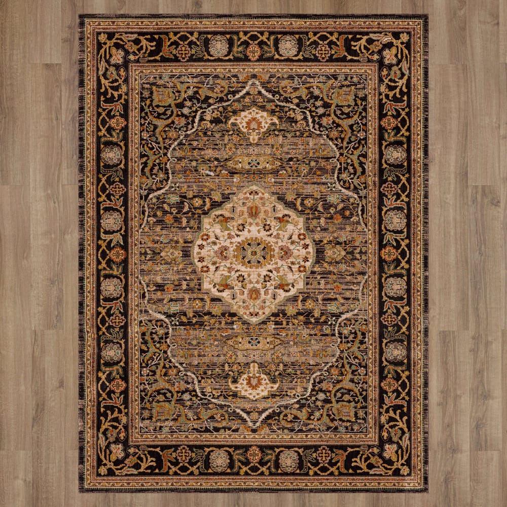 Karastan - Petra Charcoal 9' 6" x 12' 11" Area Rug - 90661 09097 114155 IR view 7