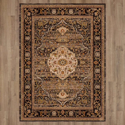 Karastan - Petra Charcoal 9' 6" x 12' 11" Area Rug - 90661 09097 114155 IR view 7