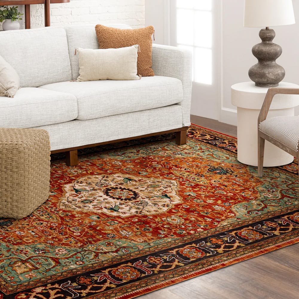Karastan - Petra Multi 5' 3" x 7' 10" Area Rug - 90661 90097 063094 IR view 8