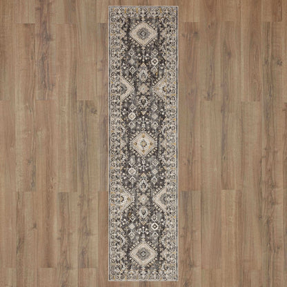 Karastan - Ravenglass Anthracite 2' 6" x 10' Area Rug - R1258 9995 030120 IP view 7