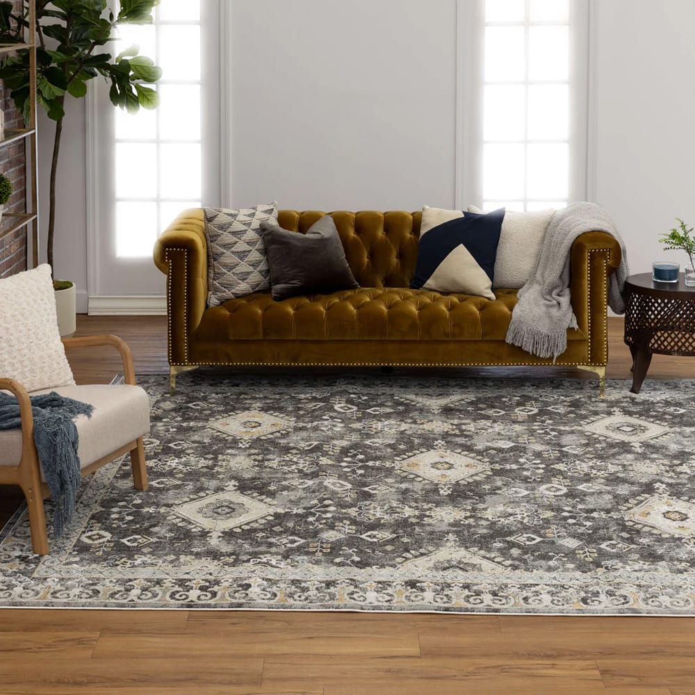 Karastan - Ravenglass Anthracite 7' 10" x 10' 3" Area Rug - R1258 9995 094123 IP view 9
