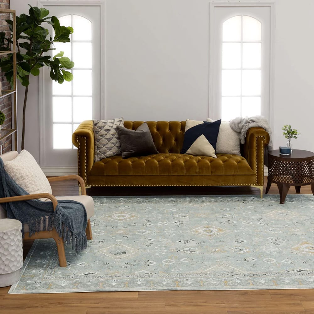 Karastan - Ravenglass Blue 9' x 12' Area Rug - R1258 202 108144 IP view 9