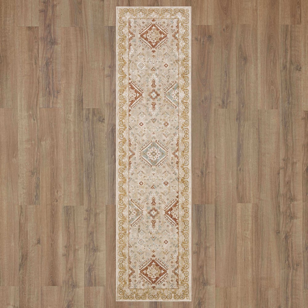 Karastan - Ravenglass Cream 2' 6" x 10' Area Rug - R1258 238 030120 IP view 7