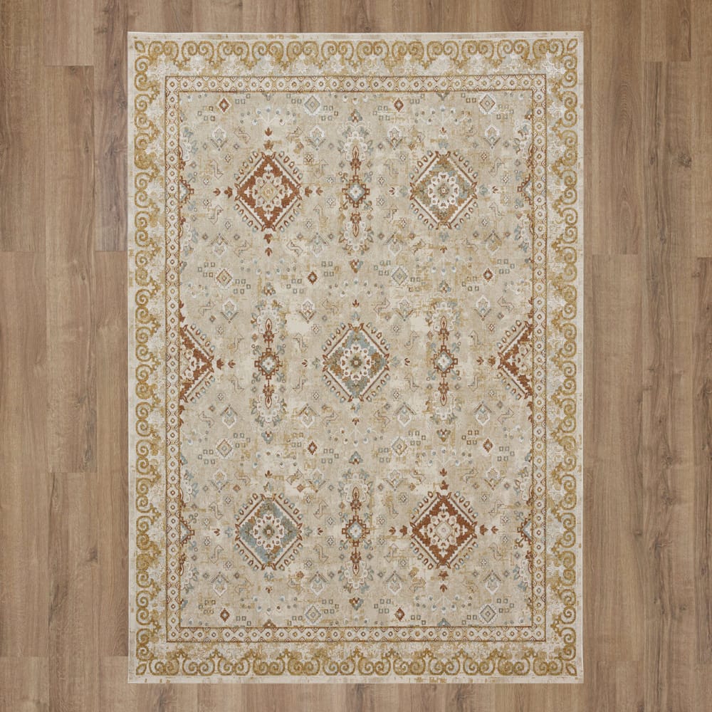 Karastan - Ravenglass Cream 6' 6" x 9' 10" Area Rug - R1258 238 078118 IP view 7