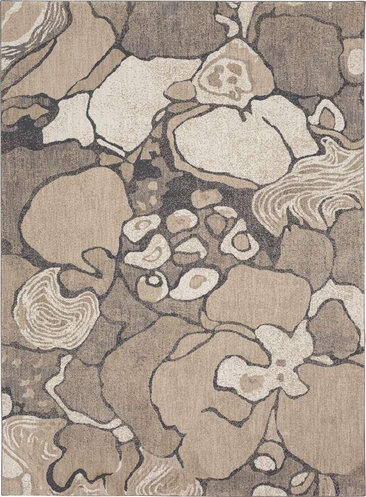 Karastan - Rendition by Stacy Garcia Home Crescendo Oyster 9 6in x 12 11in Area Rug - 92425-10038-114155-IS veiw 1