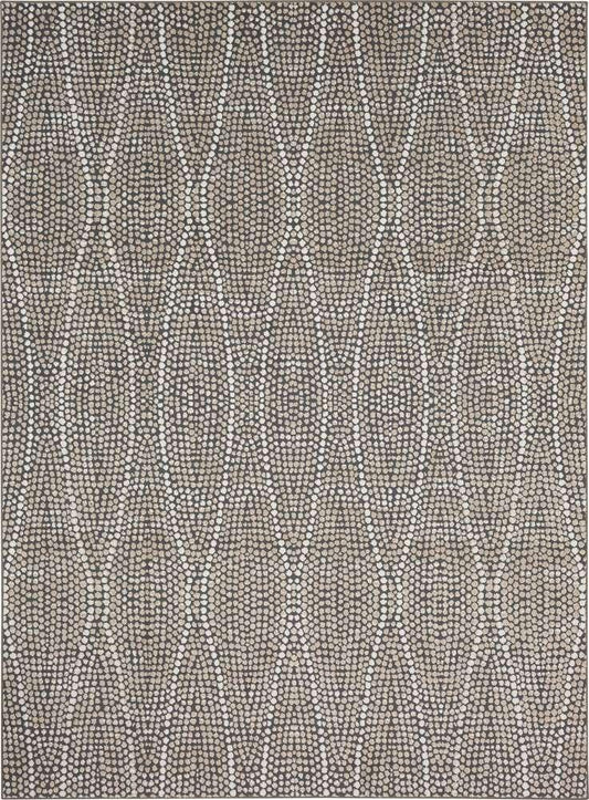 Karastan - Rendition by Stacy Garcia Home Lynx Frost Grey 8 x 11 Area Rug - 92427-4545-096132-IS veiw 1