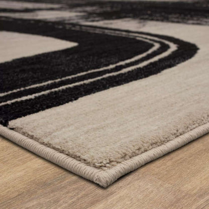 Karastan - Rendition by Stacy Garcia Home Orion Obsidian 2 4in x 7 10in Area Rug - 92607-90166-028094-IS veiw 4