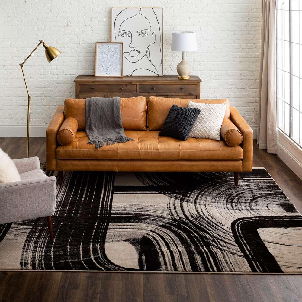 Karastan - Rendition by Stacy Garcia Home Orion Obsidian 8 x 11 Area Rug - 92607-90166-096132-IS veiw 5