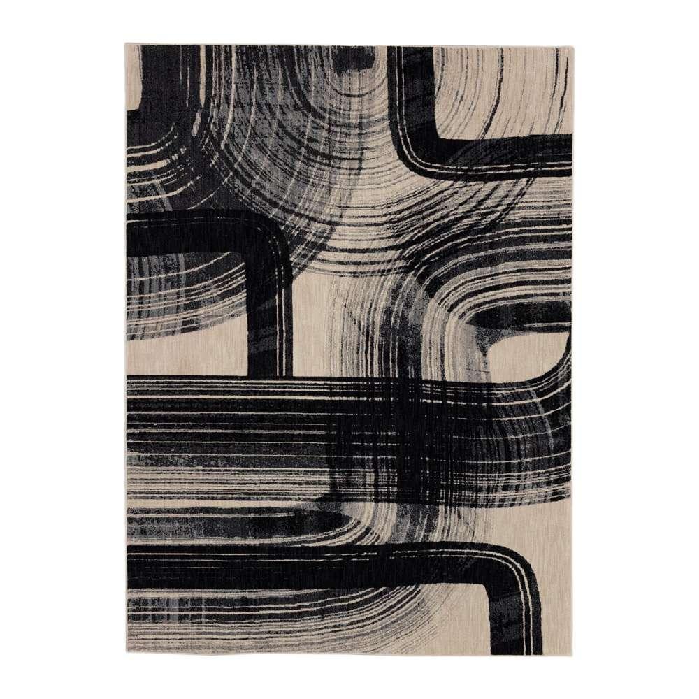 Karastan - Rendition by Stacy Garcia Home Orion Obsidian 9 6in x 12 11in Area Rug - 92607-90166-114155-IS veiw 1