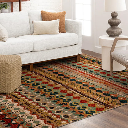 Karastan - Saigon Multi 8' x 11' Area Rug - 90932 80129 096132 IR view 8