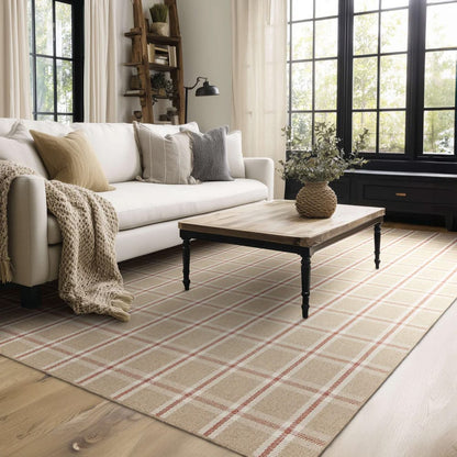 Karastan - Scofield Red 6' x 9' Area Rug - R1467 273 072108 IR view 8