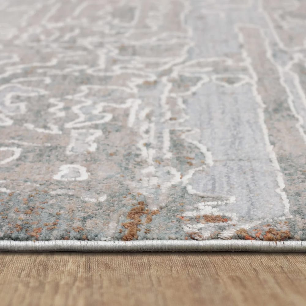 Karastan - Silk Road Cream Dark Grey 10' x 13' 6" Area Rug - R1040 9601 120162 IP view 5