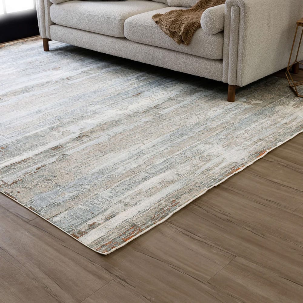 Karastan - Silk Road Cream Dark Grey 10' x 13' 6" Area Rug - R1040 9601 120162 IP view 7