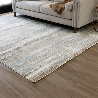 Karastan - Silk Road Cream Dark Grey 10' x 13' 6" Area Rug - R1040 9601 120162 IP view 7