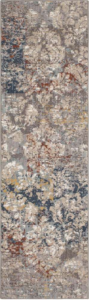 Karastan - Soiree La Brea Grey 2 4in x 7 10in Area Rug - 91962-90116-028094-IP veiw 1