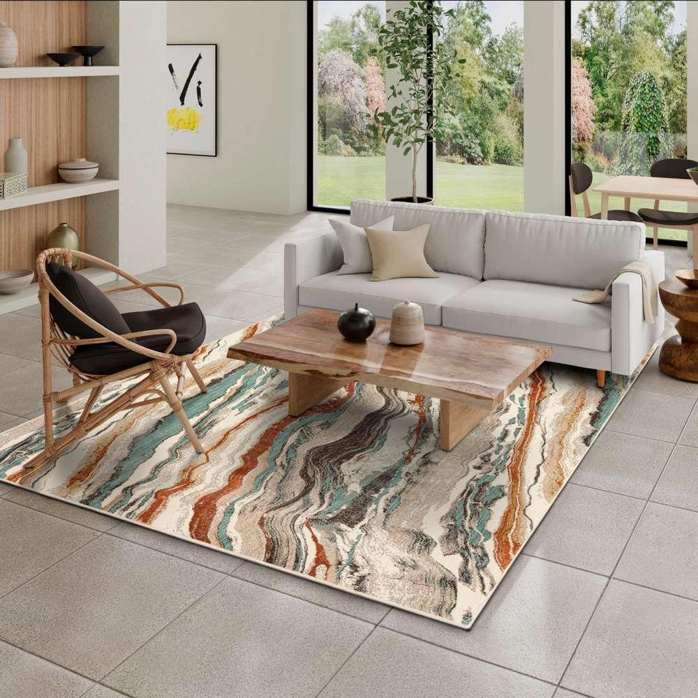 Karastan - Soiree Pearl River Alabaster 8 x 11 Area Rug - 92554-70044-096132-IP veiw 4