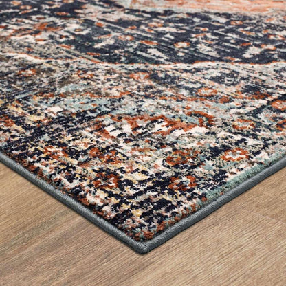 Karastan - Soiree Solace Indigo 2 4in x 7 10in Area Rug - 91965-50102-028094-IP veiw 4