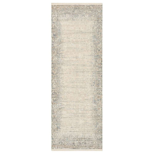 Karastan - Solitude Mandawa Cream Dark Grey 2 7in x 7 3in Area Rug - R1039-9943-031087-IP veiw 1