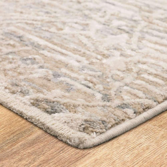 Karastan - Solitude Mandawa Cream Dark Grey 5 x 7 8in Area Rug - R1039-9943-060092-IP veiw 2