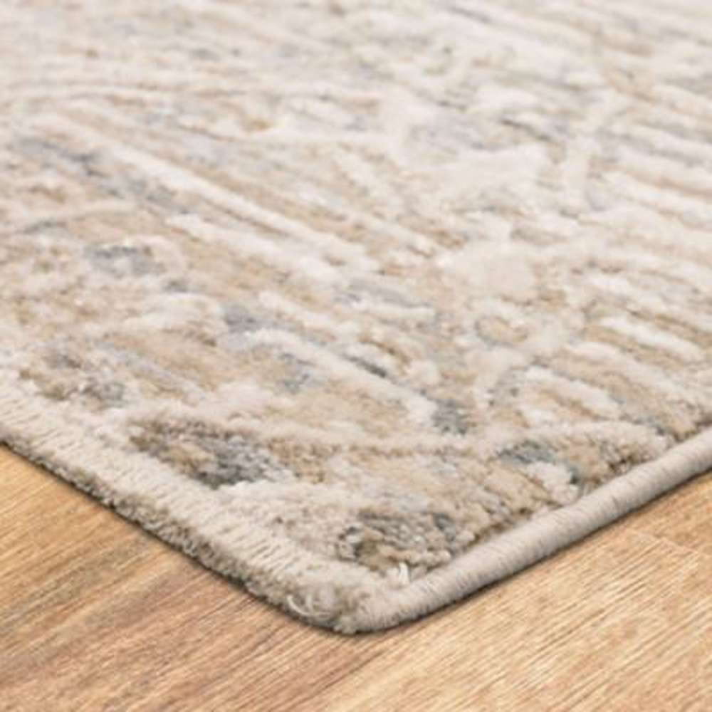 Karastan - Solitude Mandawa Cream Dark Grey 9 x 11 9in Area Rug - R1039-9943-108141-IP veiw 2