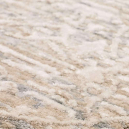 Karastan - Solitude Mandawa Cream Dark Grey 9 x 11 9in Area Rug - R1039-9943-108141-IP veiw 3