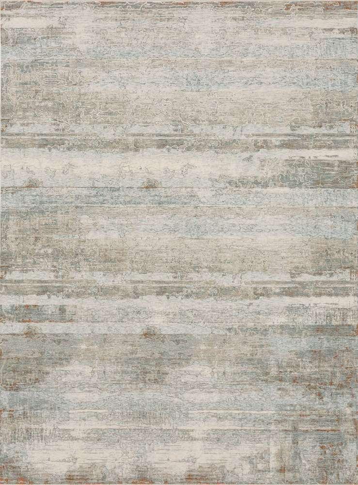 Karastan - Solitude Silk Road Cream Dark Grey 6 7in x 9 4in Area Rug - R1040-9601-079112-IP veiw 1