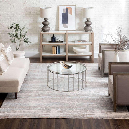 Karastan - Solitude Silk Road Cream Dark Grey 7 10in x 10 Area Rug - R1040-9601-094120-IP veiw 3