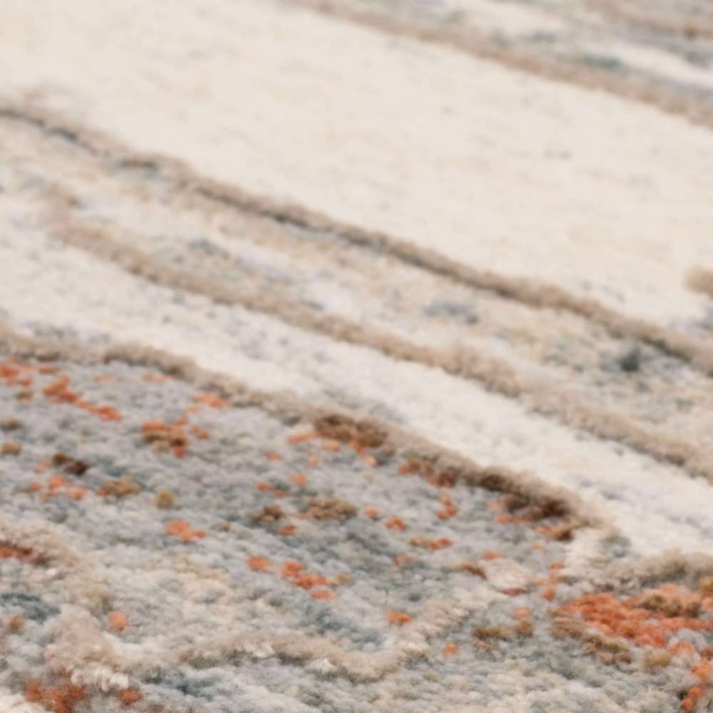 Karastan - Solitude Silk Road Cream Dark Grey 7 10in x 10 Area Rug - R1040-9601-094120-IP veiw 4
