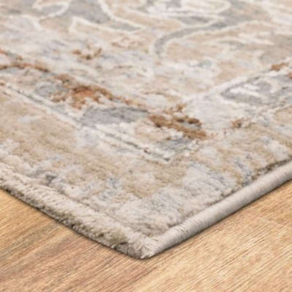 Karastan - Solitude Via Salaria Cream Beige 2 7in x 7 3in Area Rug - R1043-910-031087-IP veiw 2
