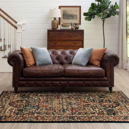 Karastan - Spice Market Alcantara Sapphire 5 3in x 7 10in Area Rug - 90807-50130-063094-IP veiw 4
