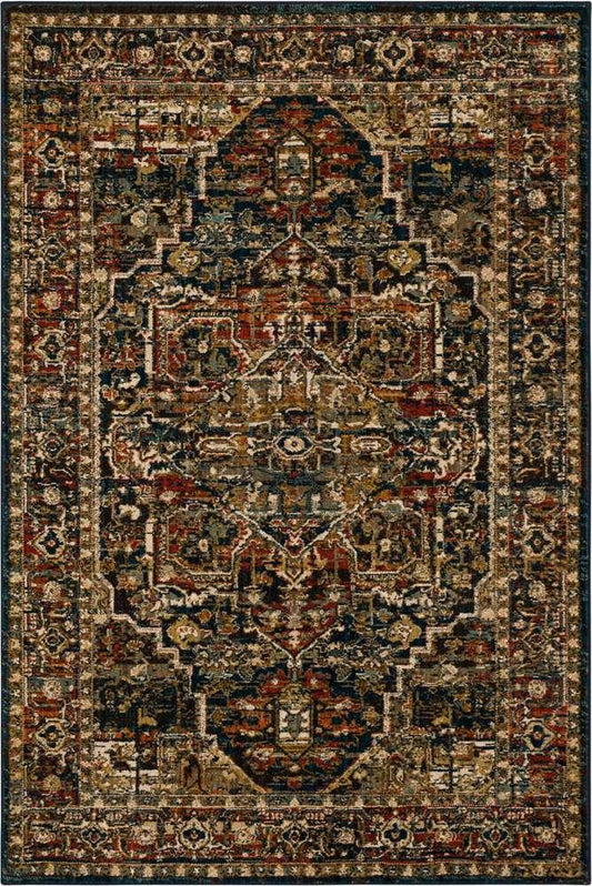 Karastan - Spice Market Alcantara Sapphire 9 6in x 12 11in Area Rug - 90807-50130-114155-IP veiw 1