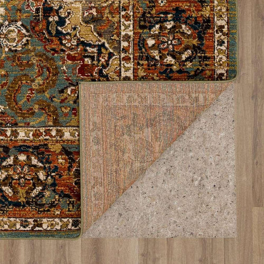 Karastan - Spice Market Dhahar Aquamarine 9 6in x 12 11in Area Rug - 90938-50123-114155-IP view 2