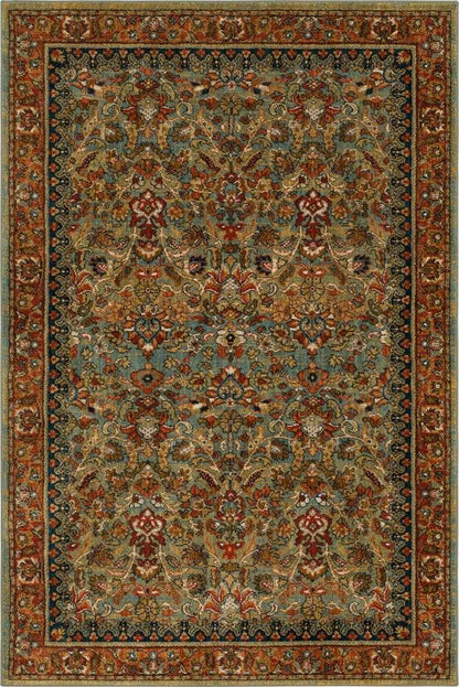 Karastan - Spice Market Tigris Aquamarine 5 3in x 7 10in Area Rug - 90662-50123-063094-IP veiw 1