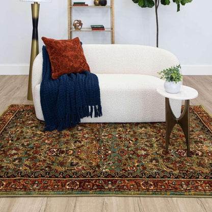 Karastan - Spice Market Tigris Aquamarine 5 3in x 7 10in Area Rug - 90662-50123-063094-IP veiw 5