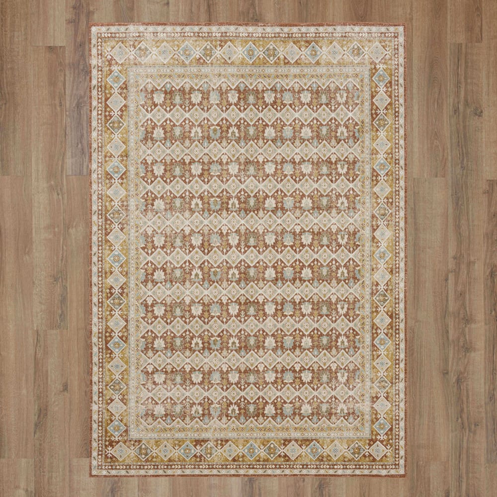 Karastan - Staveley Terracotta 6' 6" x 9' 10" Area Rug - R1275 755 078118 IP view 7