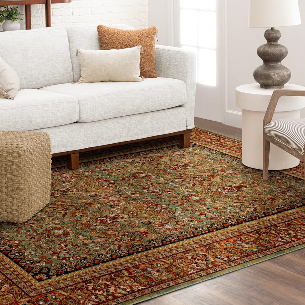 Karastan - Tigris Aquamarine 5' 3" x 7' 10" Area Rug - 90662 50123 063094 IR view 8