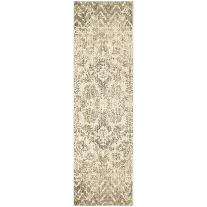 Karastan - Touchstone Le Jardin Willow Grey 2 4in x 7 10in Area Rug - 91231-90075-028094-PK veiw 1