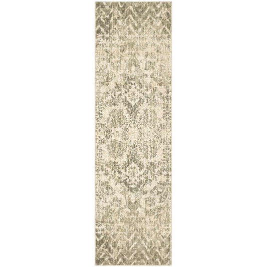 Karastan - Touchstone Le Jardin Willow Grey 2 4in x 7 10in Area Rug - 91231-90075-028094-PK veiw 1