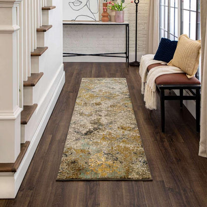 Karastan - Touchstone Moy Willow Grey 2 4in x 7 10in Area Rug - 90945-90075-028094-IP veiw 5