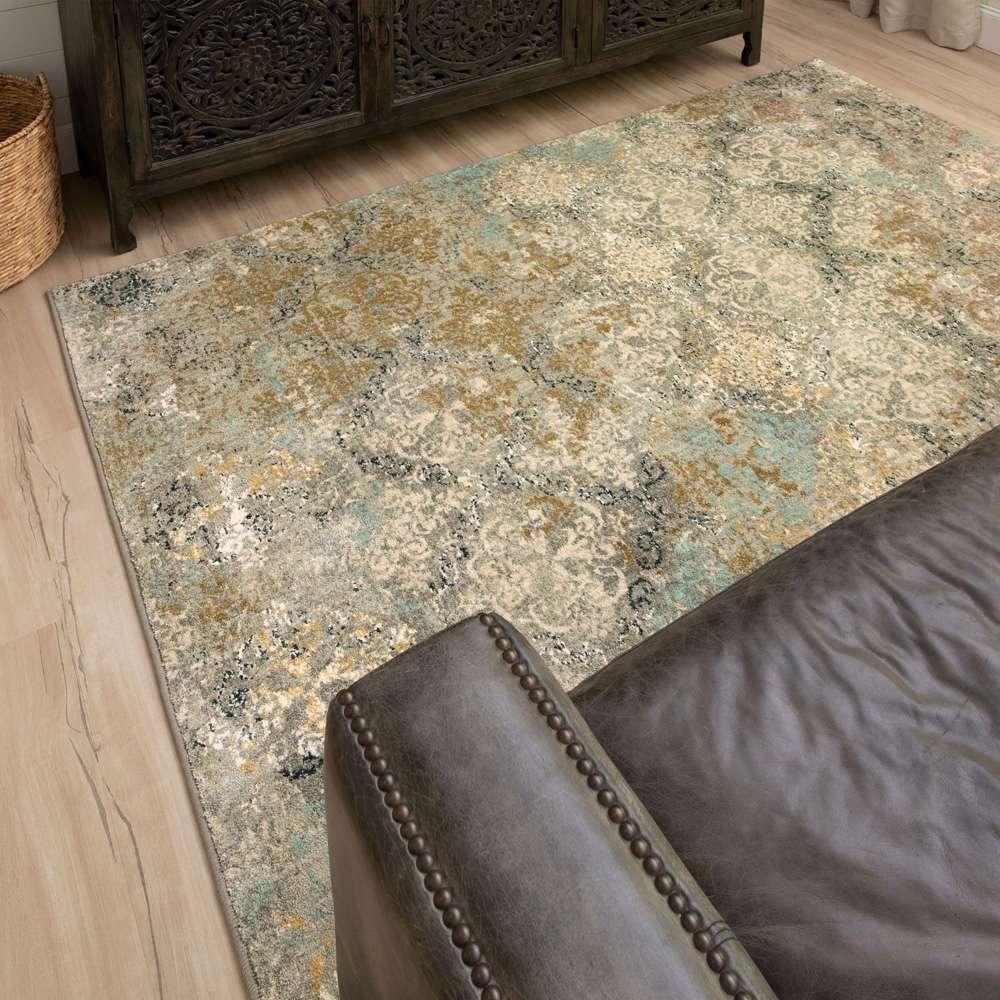 Karastan - Touchstone Moy Willow Grey 5 3in x 7 10in Area Rug - 90945-90075-063094-IP veiw 5