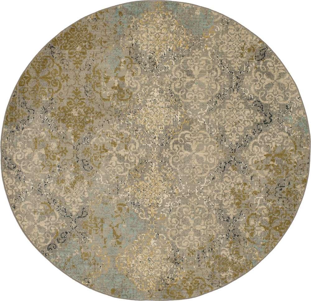 Karastan - Touchstone Moy Willow Grey 8 x 8 Area Rug - 90945-90075-R096-IP veiw 1