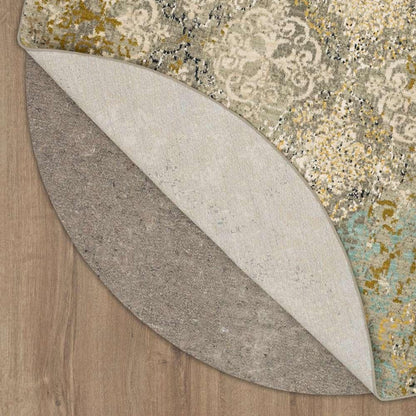 Karastan - Touchstone Moy Willow Grey 8 x 8 Area Rug - 90945-90075-R096-IP veiw 2