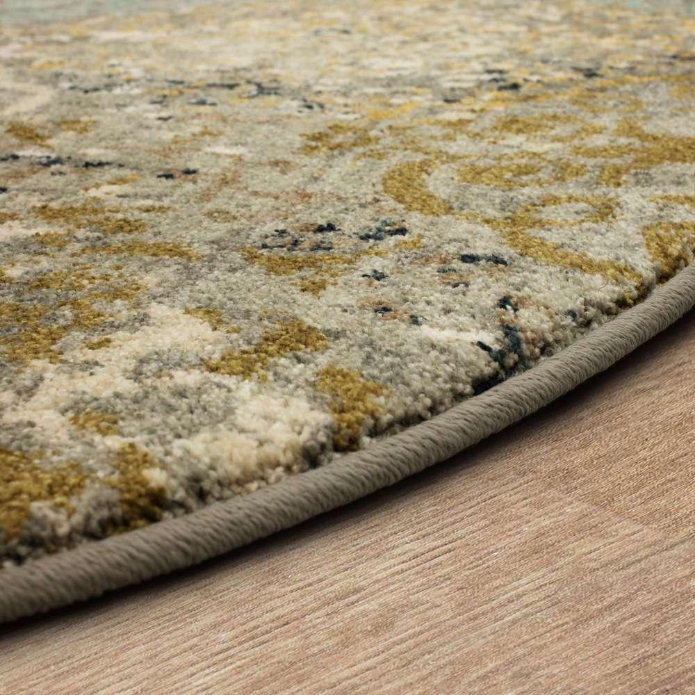 Karastan - Touchstone Moy Willow Grey 8 x 8 Area Rug - 90945-90075-R096-IP veiw 3