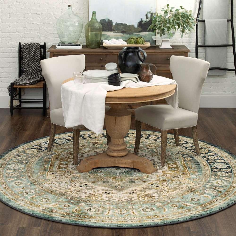 Karastan - Touchstone Nore Jadeite 8 x 8 Area Rug - 90941-50097-R096-IP veiw 5