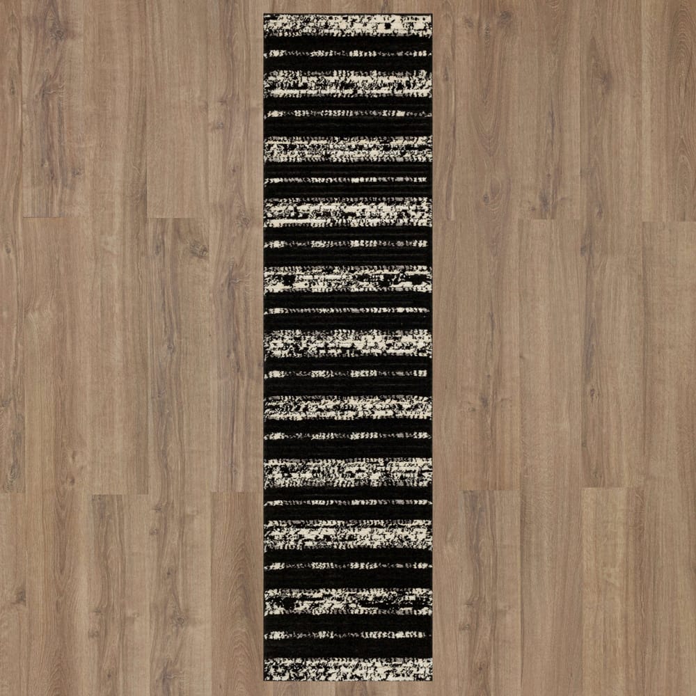 Karastan - Traverse Lanes Charcoal 2' x 8' Area Rug - R1128 649 024096 BB view 7
