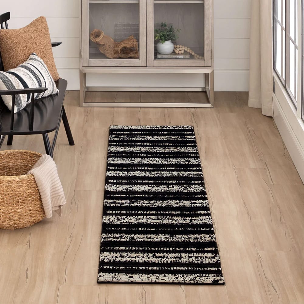 Karastan - Traverse Lanes Charcoal 2' x 8' Area Rug - R1128 649 024096 BB view 8