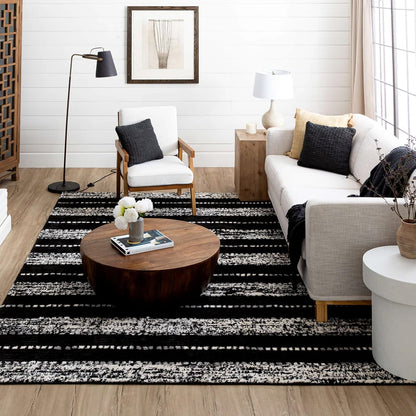 Karastan - Traverse Lanes Charcoal 8' x 10' Area Rug - R1128 649 096120 BB view 8