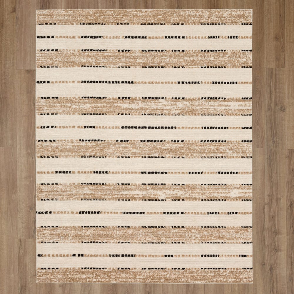 Karastan - Traverse Lanes Tan 8' x 10' Area Rug - R1128 654 096120 BB view 7