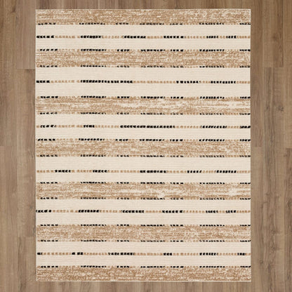Karastan - Traverse Lanes Tan 8' x 10' Area Rug - R1128 654 096120 BB view 7