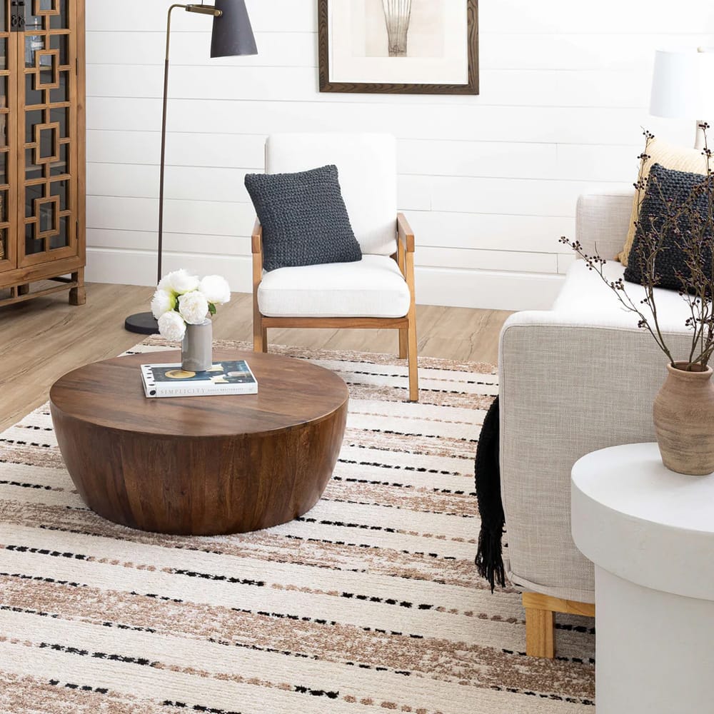 Karastan - Traverse Lanes Tan 8' x 10' Area Rug - R1128 654 096120 BB view 9